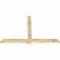 Ekena Millwork Eugene Rough Sawn Timber Gable Bracket, Douglas Fir, 60"W x 40"H x 2"D x 4"F, 16/12 Pitch GBW060X40X0204EUG00RDF - alternate 5